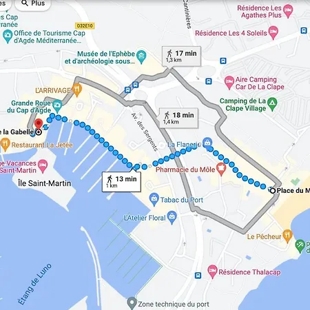 Port Brescou, T3 En Duplex Climatise, Superbe Vue Sur Le Port Apartment Agde